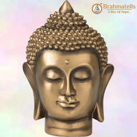 Tranquil Buddha Face Figurine by Brahmatells