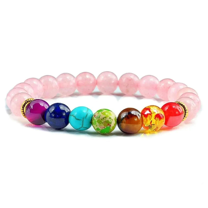 Triple Protection 7 Chakra Beads Bracelet - Balance & Harmony by Brahmatells