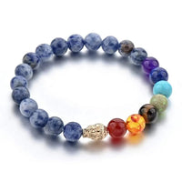Triple Protection 7 Chakra Beads Bracelet - Balance & Harmony by Brahmatells