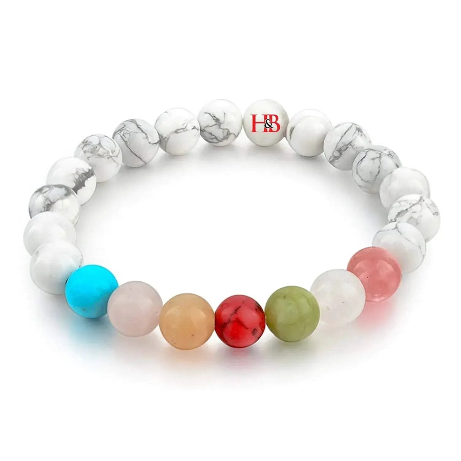 Triple Protection 7 Chakra Beads Bracelet - Balance & Harmony by Brahmatells
