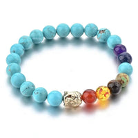 Triple Protection 7 Chakra Beads Bracelet - Balance & Harmony by Brahmatells