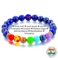 Triple Protection 7 Chakra Beads Bracelet - Balance & Harmony by Brahmatells