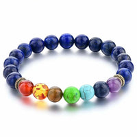 Triple Protection 7 Chakra Beads Bracelet - Balance & Harmony by Brahmatells