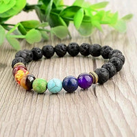 Triple Protection 7 Chakra Beads Bracelet - Balance & Harmony by Brahmatells