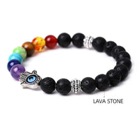 Triple Protection 7 Chakra Beads Bracelet - Balance & Harmony by Brahmatells
