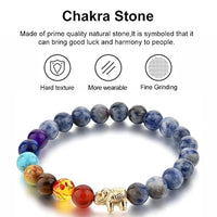 Triple Protection 7 Chakra Beads Bracelet - Balance & Harmony by Brahmatells