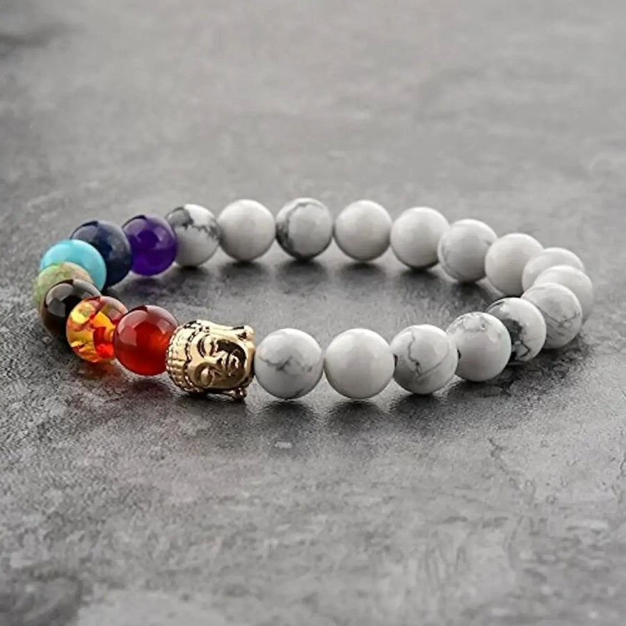 Triple Protection 7 Chakra Beads Bracelet - Balance & Harmony by Brahmatells