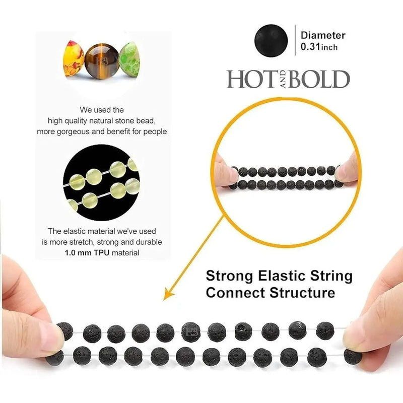 Triple Protection 7 Chakra Beads Bracelet - Balance & Harmony by Brahmatells