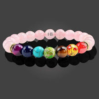 Triple Protection 7 Chakra Beads Bracelet - Balance & Harmony by Brahmatells