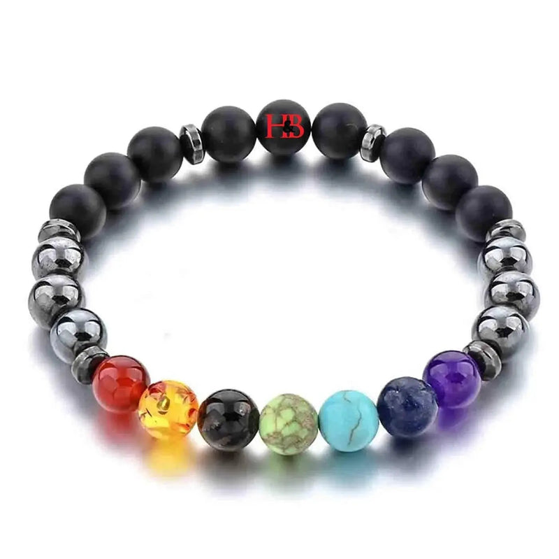 Triple Protection 7 Chakra Beads Bracelet - Balance & Harmony by Brahmatells