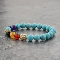 Triple Protection 7 Chakra Beads Bracelet - Balance & Harmony by Brahmatells