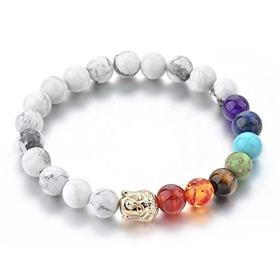 Triple Protection 7 Chakra Beads Bracelet - Balance & Harmony by Brahmatells