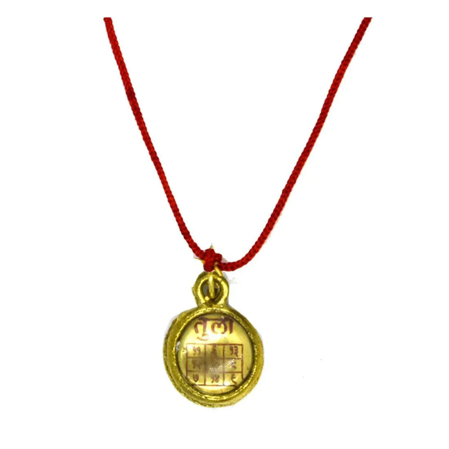 Tula Astadhatu Brass Yantra Locket for Pooja, Health, Wealth, Prosperity and Success by Brahmatells