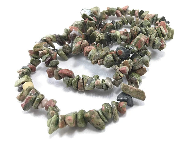 Unleash Healing with Energized Unakite Chips Bracelet | Brahmatells by Brahmatells