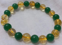 Unlock Prosperity: Citrine & Green Aventurine Power Bracelet | Brahmatells by Brahmatells