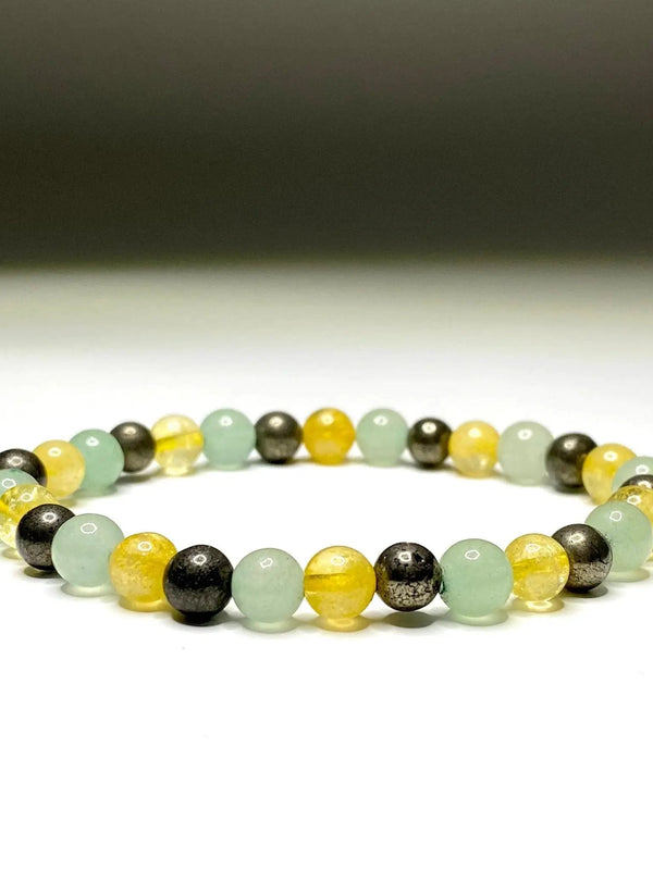 Unlock Prosperity: Citrine, Pyrite & Green Aventurine Bracelet | Instant Wealth Magnet | Brahmatells by Brahmatells