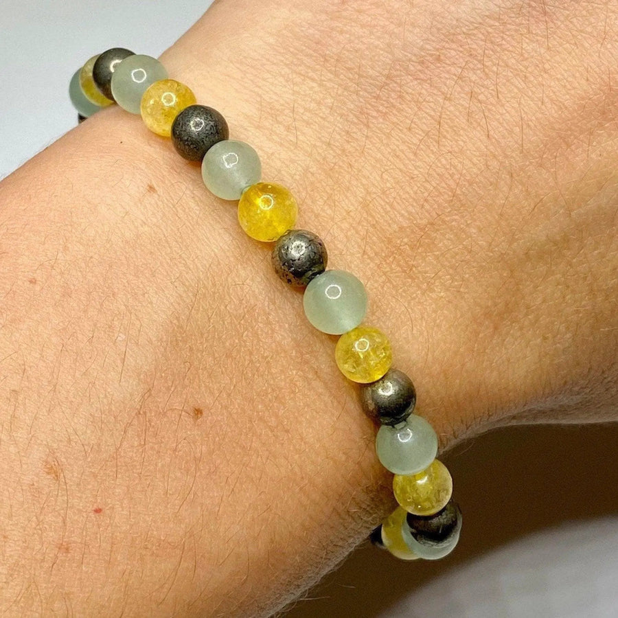 Unlock Prosperity: Citrine, Pyrite & Green Aventurine Bracelet | Instant Wealth Magnet | Brahmatells by Brahmatells