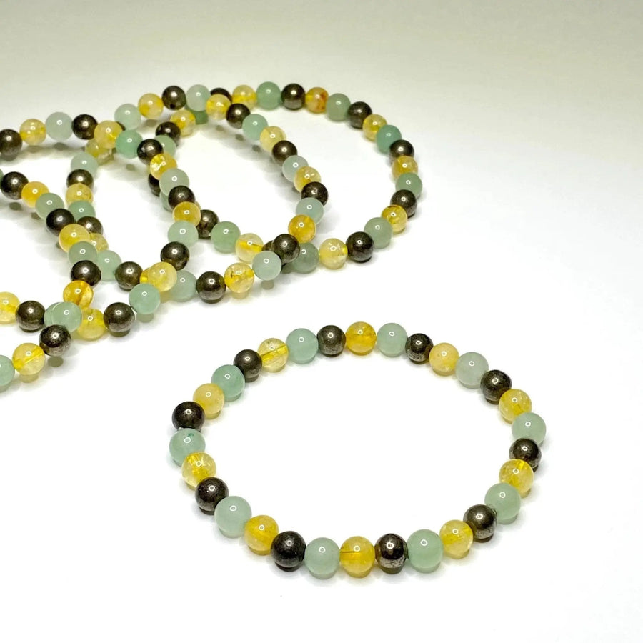 Unlock Prosperity: Citrine, Pyrite & Green Aventurine Bracelet | Instant Wealth Magnet | Brahmatells by Brahmatells