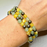 Unlock Prosperity: Citrine, Pyrite & Green Aventurine Bracelet | Instant Wealth Magnet | Brahmatells by Brahmatells