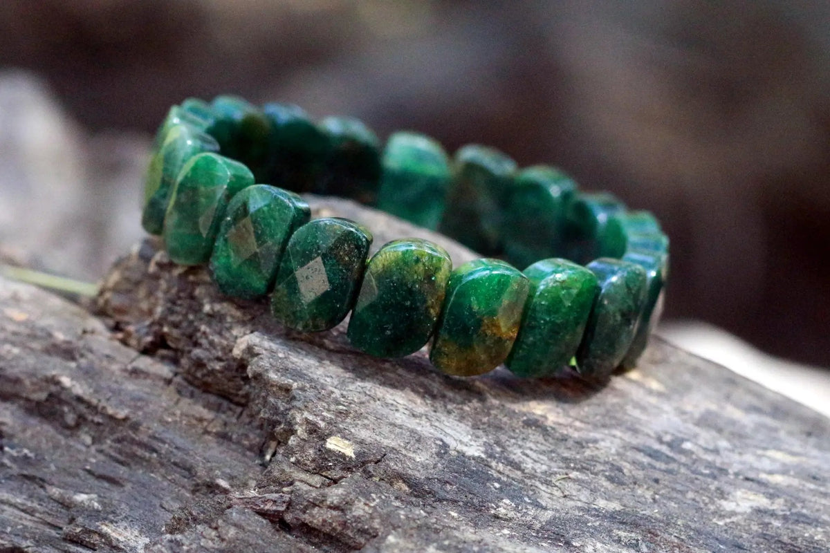 Unlock Prosperity with Energized Green Jade Bracelet | Brahmatells by Brahmatells