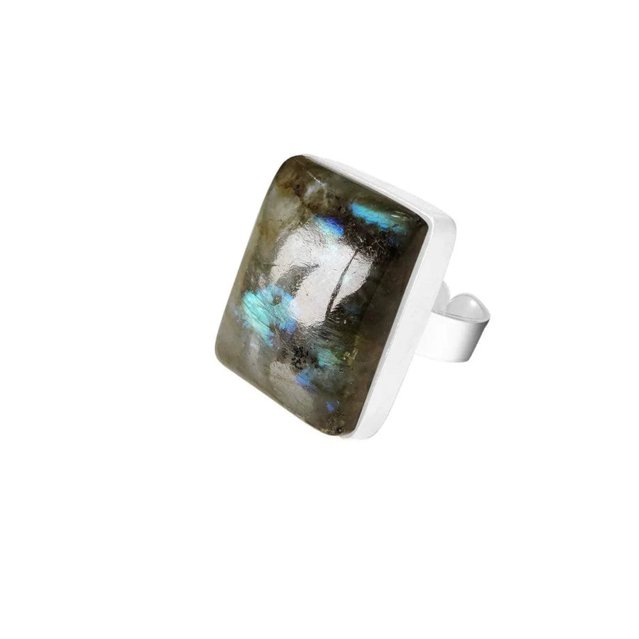 Versatile Crystal Stone Adjustable Rings - Diverse Shapes & Colors | Brahmatells by Brahmatells