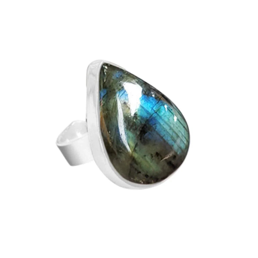 Versatile Crystal Stone Adjustable Rings - Diverse Shapes & Colors | Brahmatells by Brahmatells