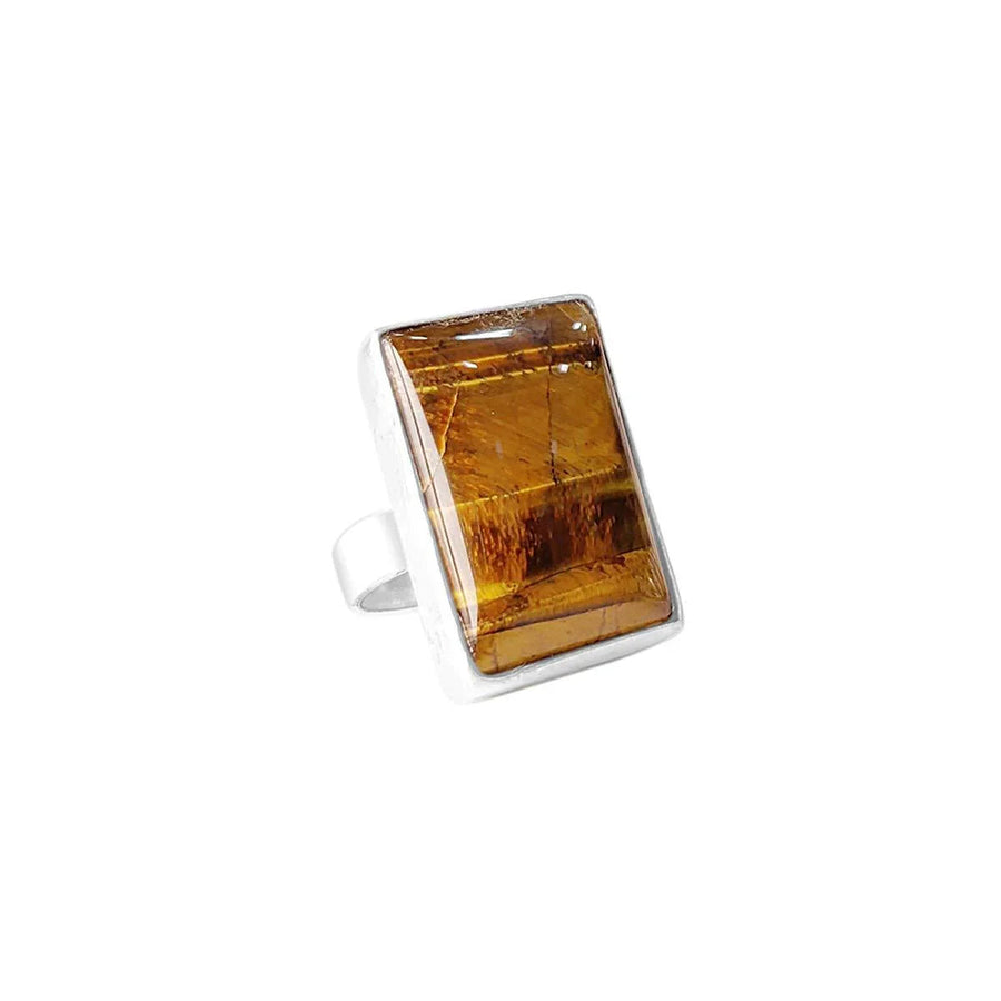 Versatile Crystal Stone Adjustable Rings - Diverse Shapes & Colors | Brahmatells by Brahmatells