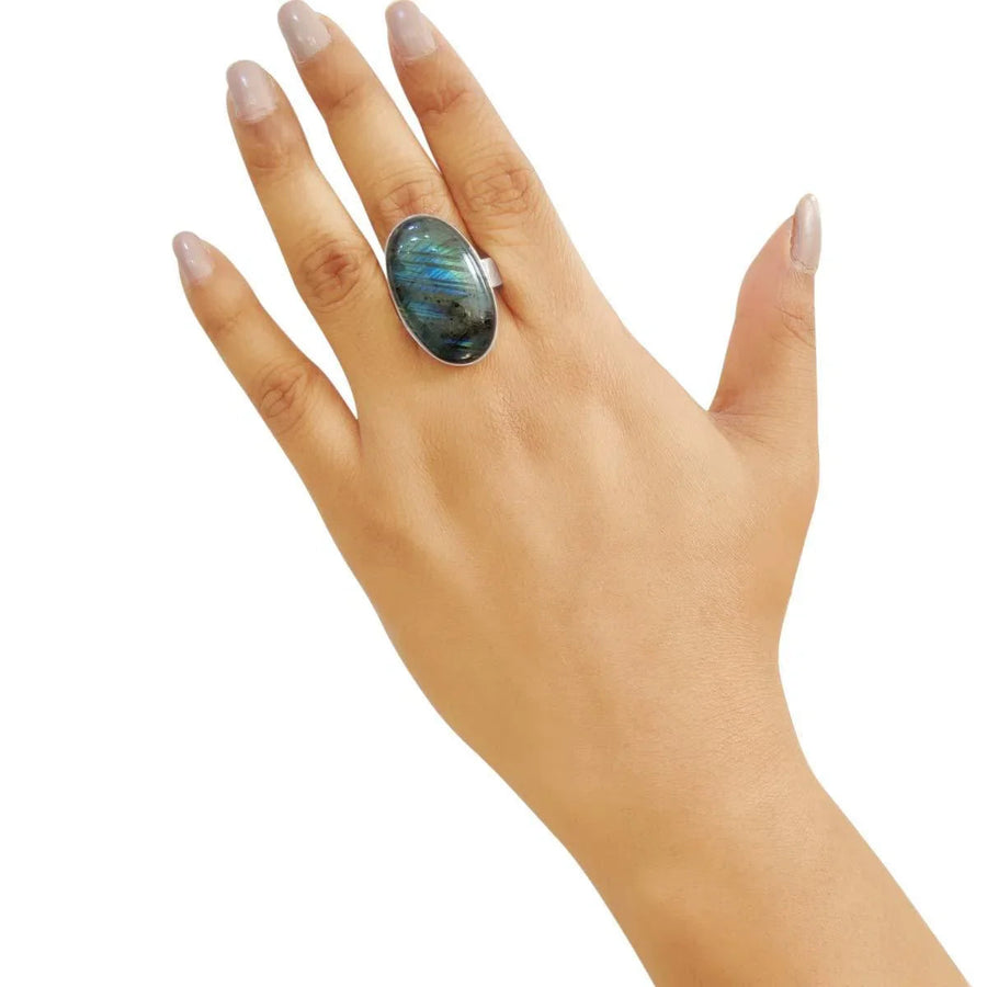 Versatile Crystal Stone Adjustable Rings - Diverse Shapes & Colors | Brahmatells by Brahmatells