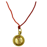 Vrishabh Rashi Astadhatu Brass Yantra Locket/Taurus Zodiac Sheild Yantra by Brahmatells