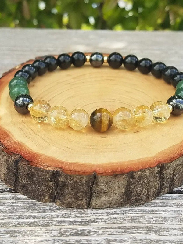 Abundance Alignment Bracelet – Citrine, Aventurine & Tourmaline by Brahmatells