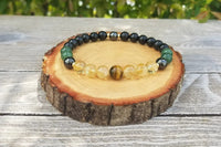 Abundance Alignment Bracelet – Citrine, Aventurine & Tourmaline by Brahmatells