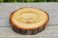 Wealth & Prosperity Bracelet | Citrine & Gold-Filled Bead by Brahmatells