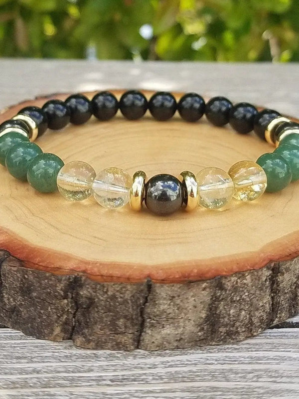 Wealth & Prosperity Bracelet | Handmade Citrine & Magnetite Jewelry by Brahmatells