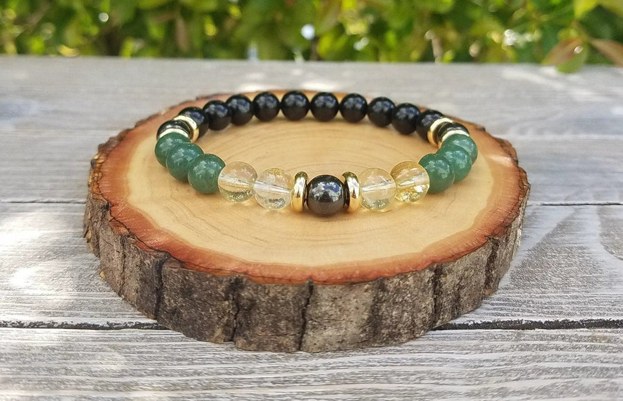 Wealth & Prosperity Bracelet | Handmade Citrine & Magnetite Jewelry by Brahmatells