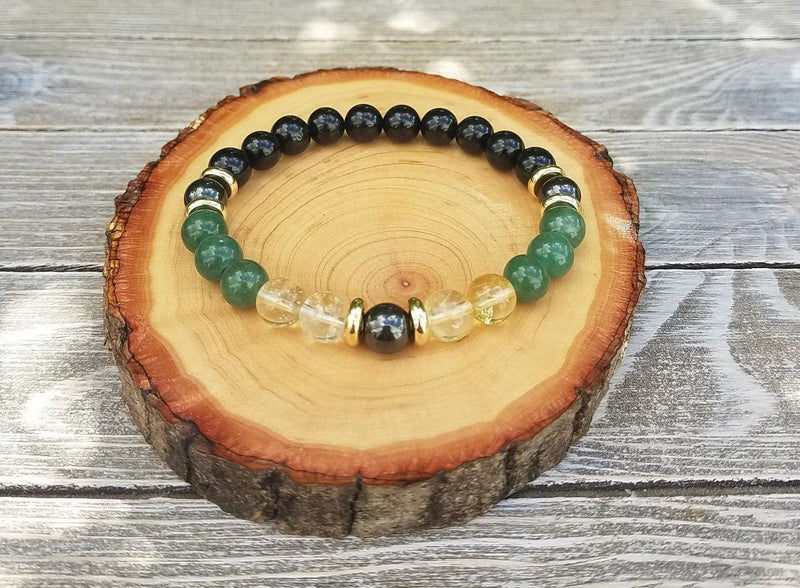 Wealth & Prosperity Bracelet | Handmade Citrine & Magnetite Jewelry by Brahmatells