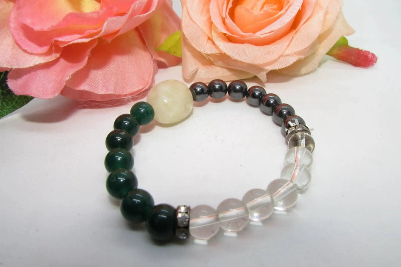 Wealth Magnet Bracelet: Citrine, Quartz, and Aventurine | Brahmatells by Brahmatells