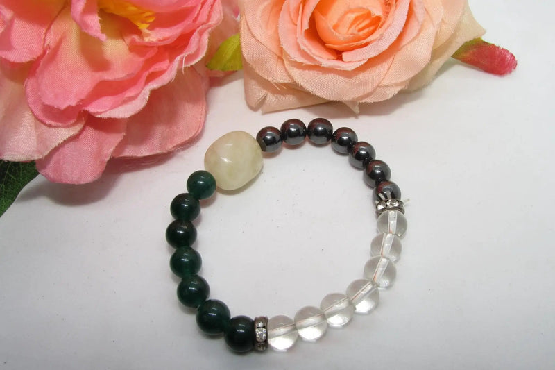 Wealth Magnet Bracelet: Citrine, Quartz, and Aventurine | Brahmatells by Brahmatells