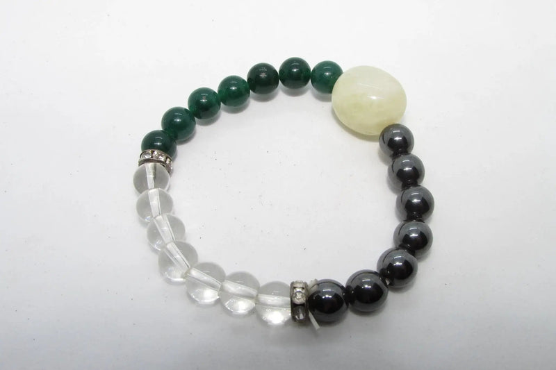Wealth Magnet Bracelet: Citrine, Quartz, and Aventurine | Brahmatells by Brahmatells