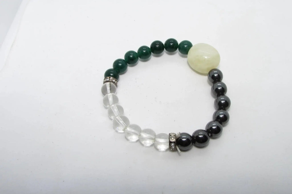 Wealth Magnet Bracelet: Citrine, Quartz, and Aventurine | Brahmatells by Brahmatells