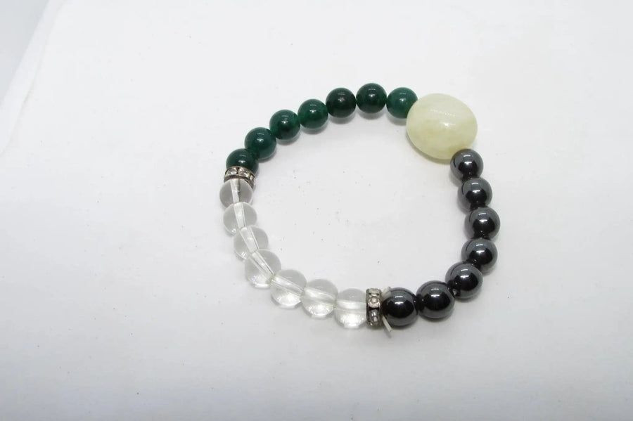 Wealth Magnet Bracelet: Citrine, Quartz, and Aventurine | Brahmatells by Brahmatells