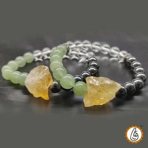 Wealth Magnet Bracelet: Citrine, Quartz, and Aventurine | Brahmatells by Brahmatells