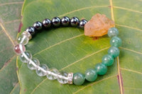 Wealth Magnet Bracelet: Citrine, Quartz, and Aventurine | Brahmatells by Brahmatells