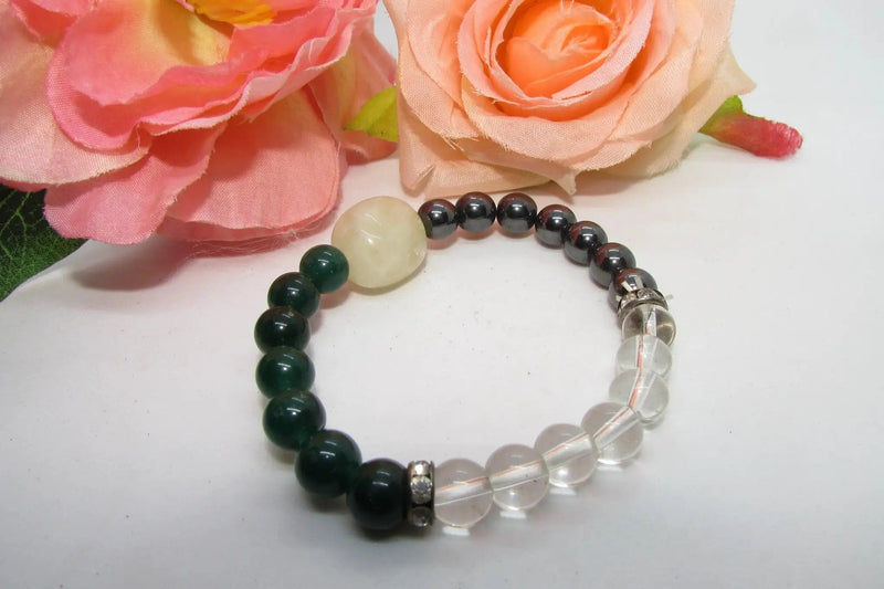 Wealth Magnet Bracelet: Citrine, Quartz, and Aventurine | Brahmatells by Brahmatells