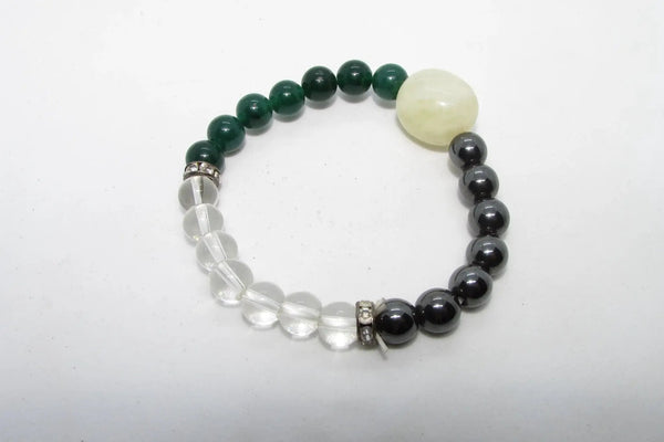 Wealth Magnet Bracelet: Citrine, Quartz, and Aventurine | Brahmatells by Brahmatells