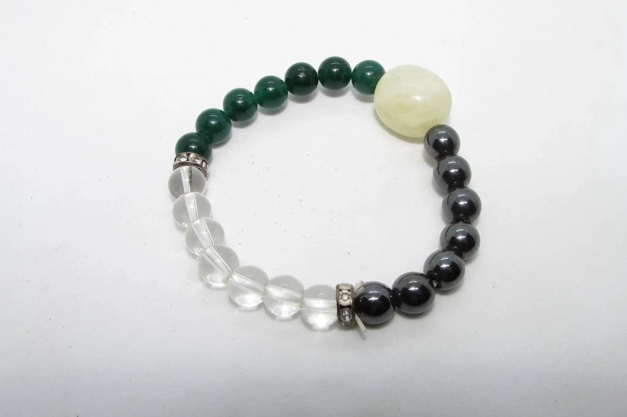Wealth Magnet Bracelet: Citrine, Quartz, and Aventurine | Brahmatells by Brahmatells