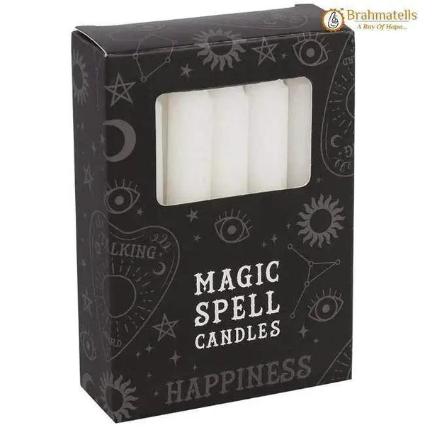 White Healing Spell Candle Pack of 10 by Brahmatells