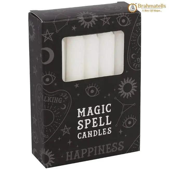 White Healing Spell Candle Pack of 10 by Brahmatells