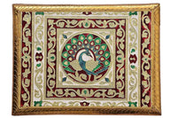 Wood Pooja Chowki (Multicolour ) by Brahmatells