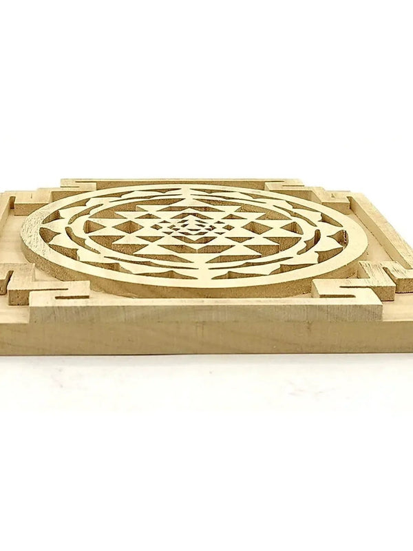 Wood Sriparni Sri Yantra by Brahmatells