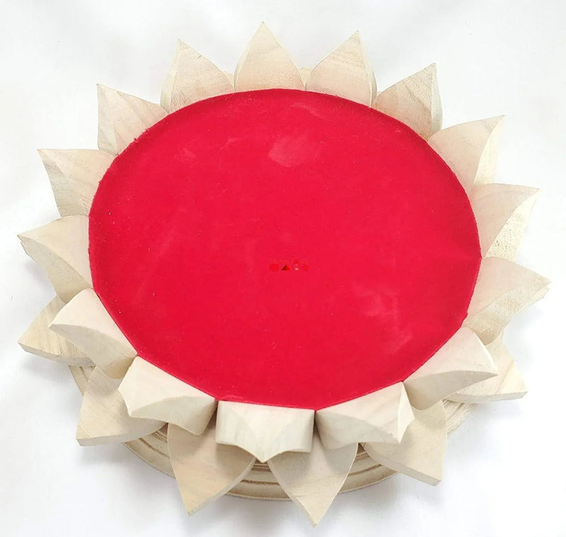Wooden Lotus Kamal Aasan by Brahmatells